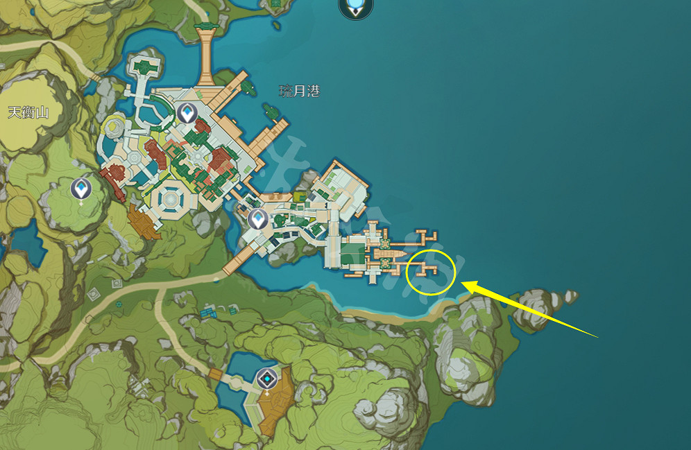 《原神》2.1版本釣魚協會位置介紹 《原神》2.1版本釣魚協會位置介紹