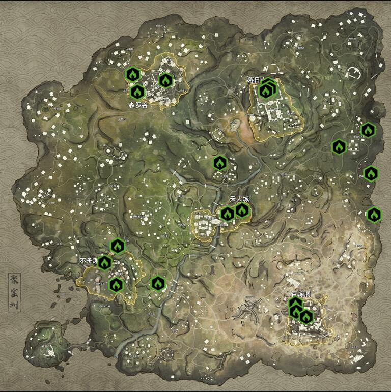 《永劫無間》地圖金綠堆固定資源點介紹 《永劫無間》地圖金綠堆固定資源點介紹