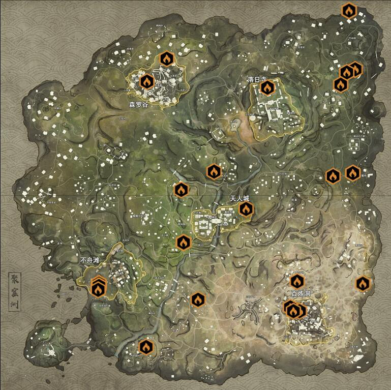 《永劫無間》地圖金綠堆固定資源點介紹 《永劫無間》地圖金綠堆固定資源點介紹