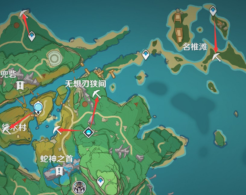 《原神》2.0版本紫晶塊採集地點及路線