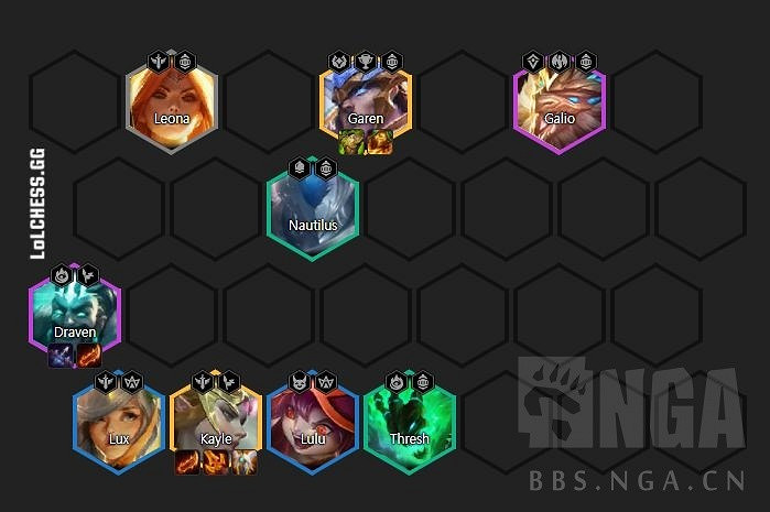 《聯盟戰棋》11.16版4騎士德萊文天使陣容