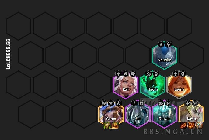 《聯盟戰棋》11.16版4騎士德萊文天使陣容