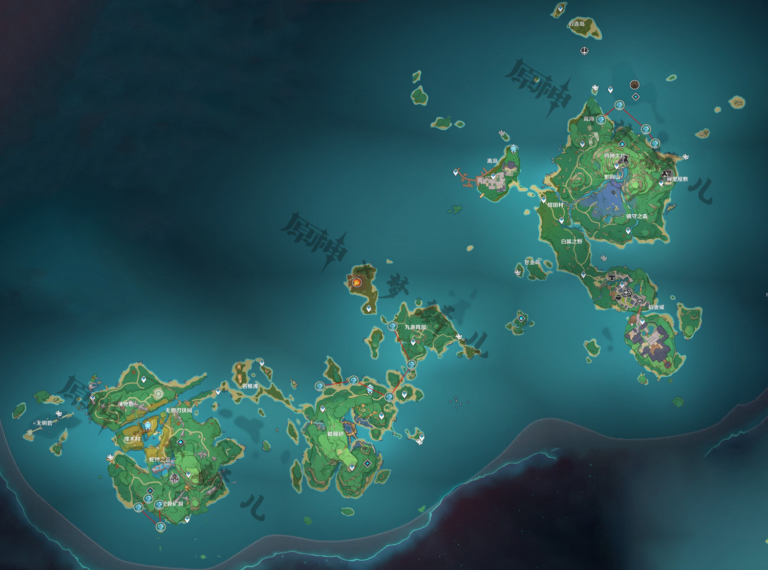 《原神》全地脈花點位及怪物解析