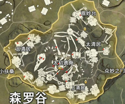 《永劫無間》森羅谷金堆分佈分享 《永劫無間》森羅谷金堆分佈分享