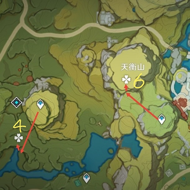 《原神》2.0版晶蝶快速抓捕路線