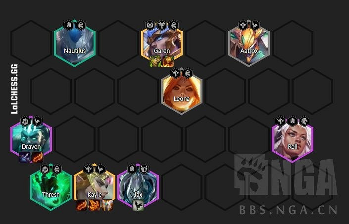 《聯盟戰棋》11.16版4騎士德萊文天使陣容