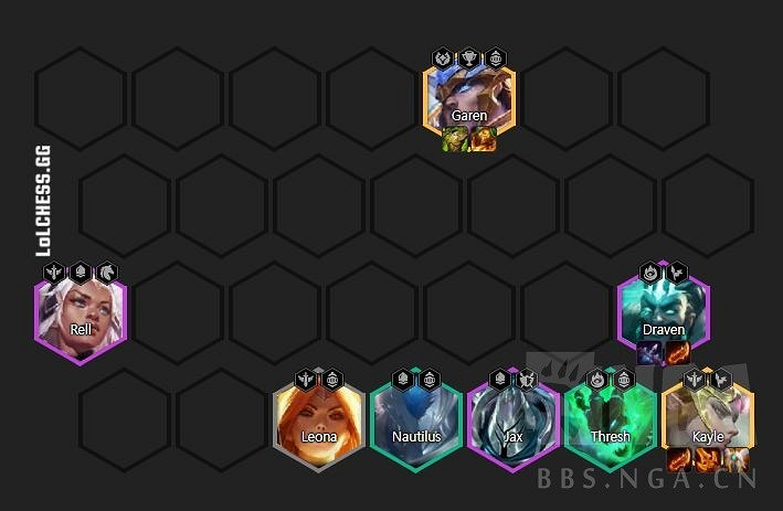 《聯盟戰棋》11.16版4騎士德萊文天使陣容