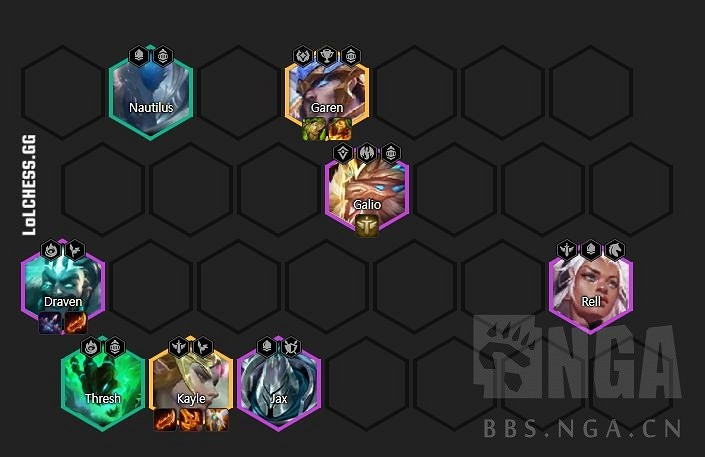 《聯盟戰棋》11.16版4騎士德萊文天使陣容