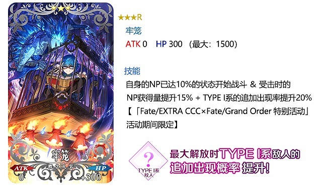 《FGO》ccc連動卡池限定概念禮裝一覽