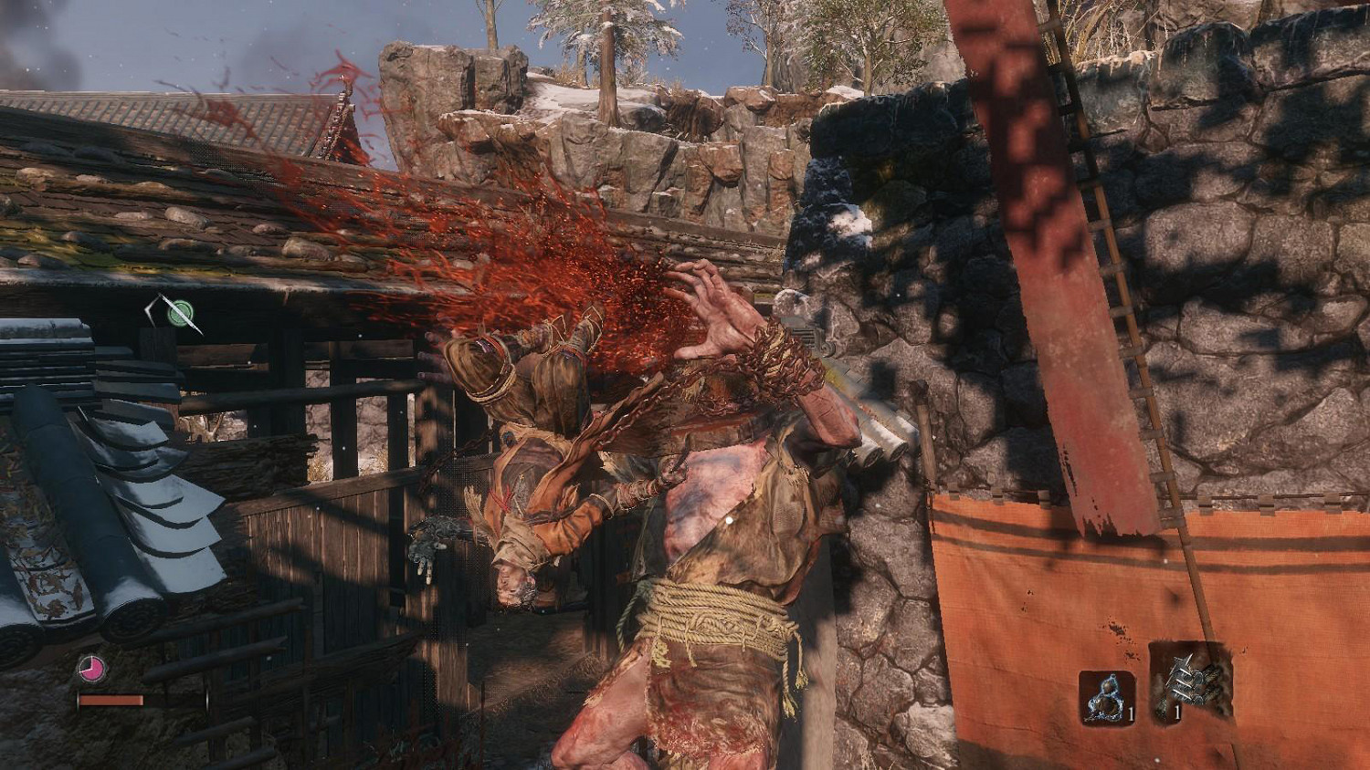 《隻狼暗影雙死》赤鬼卡BUG打法教學 怎麽無傷打赤鬼