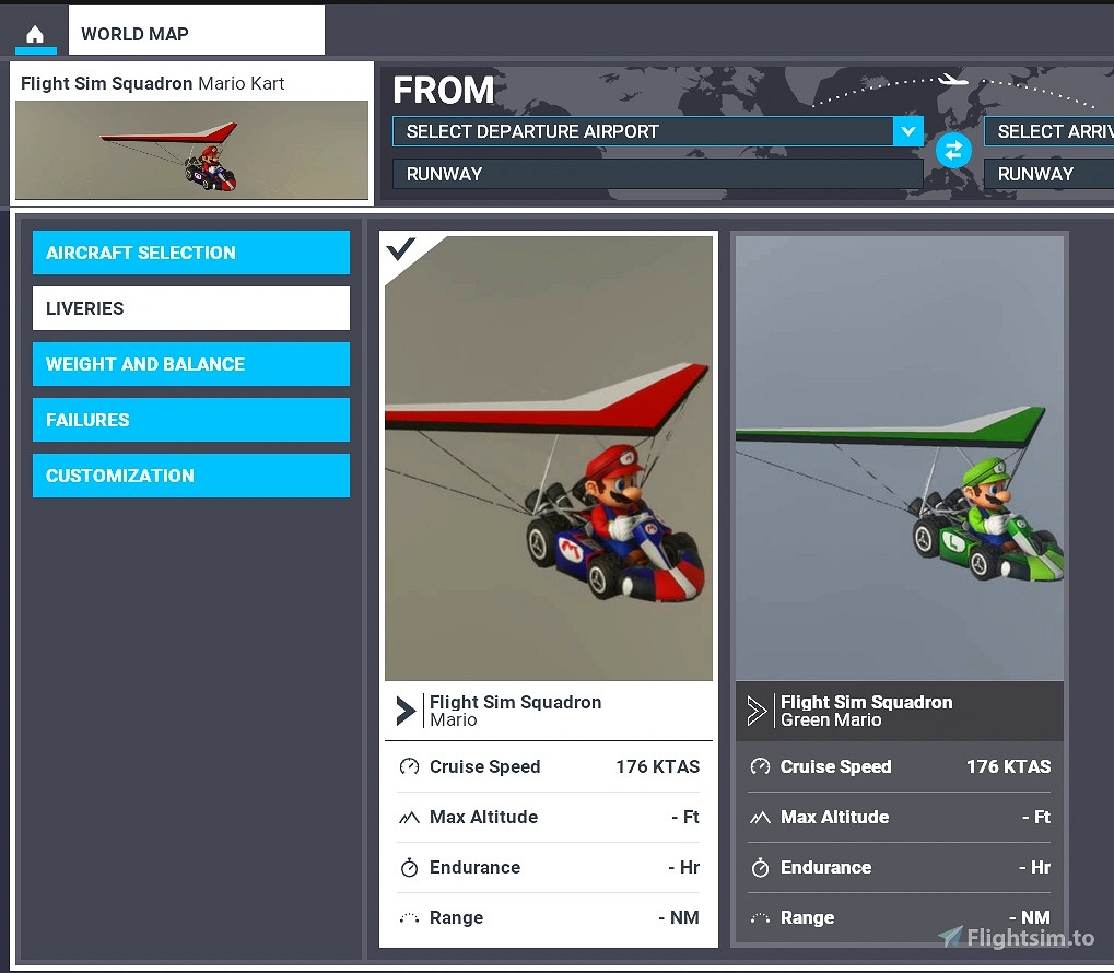 主播將《瑪利歐賽車8》賽道地圖加入《微軟模擬飛行》