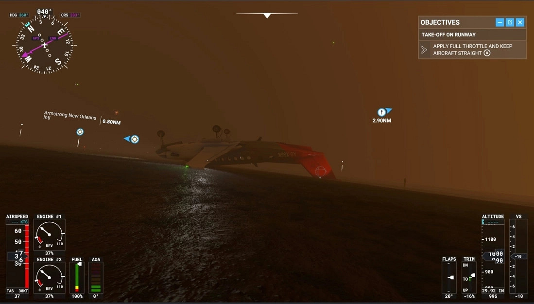 利用《微軟模擬飛行》玩家近距離觀察颶風艾達