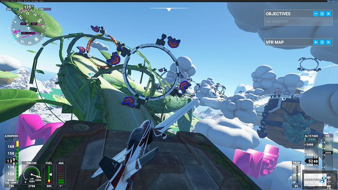 主播將《瑪利歐賽車8》賽道地圖加入《微軟模擬飛行》