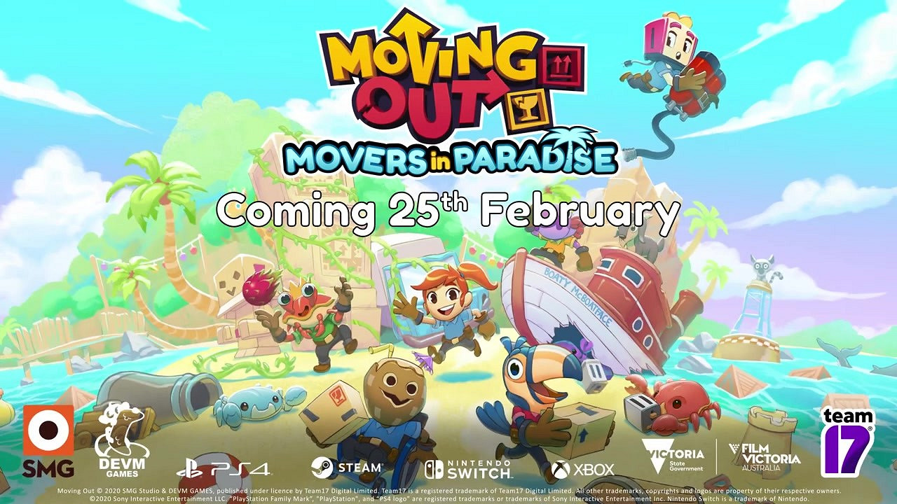 《胡鬧搬家》DLC“Movers in Paradise”本月推出 《胡鬧搬家》DLC“Movers in Paradise”本月推出