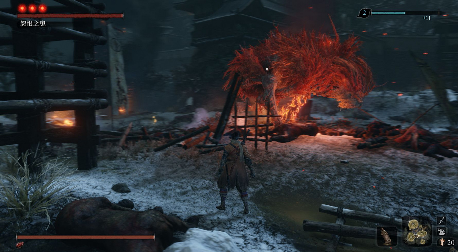 《隻狼暗影雙死》怨恨之鬼逃課打法 怨恨之鬼邪道跳崖展示 《隻狼暗影雙死》怨恨之鬼逃課打法 怨恨之鬼邪道跳崖展示