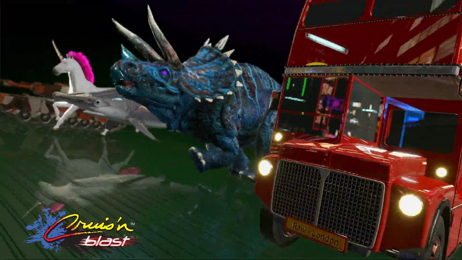 《Cruis'n Blast》發布載具預告 竟可駕駛獨角獸恐龍 《Cruis'n Blast》發布載具預告 竟可駕駛獨角獸恐龍