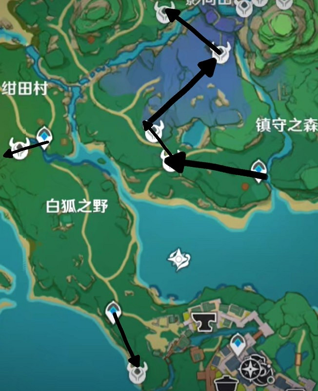 《原神》鬼兜蟲收集路線規劃 《原神》鬼兜蟲收集路線規劃