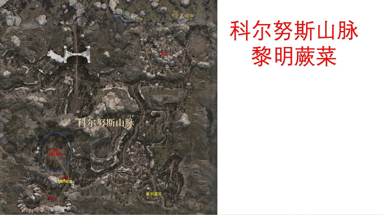 《神祐釋放》各地區採集地點標注 《神祐釋放》各地區採集地點標注