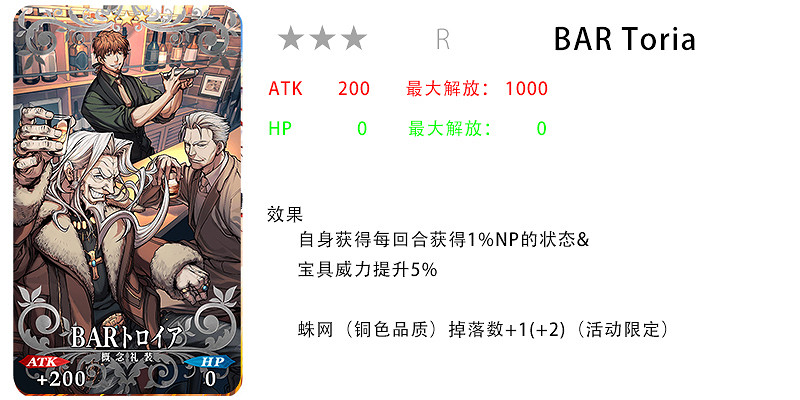 FGO白色情人節活動禮裝屬性一覽 FateGO白情新增禮裝實用度簡評