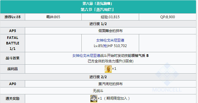 FGO埃爾梅羅事件簿連動活動任務一覽 萊妮絲事件簿敵方配置及任務列表彙總