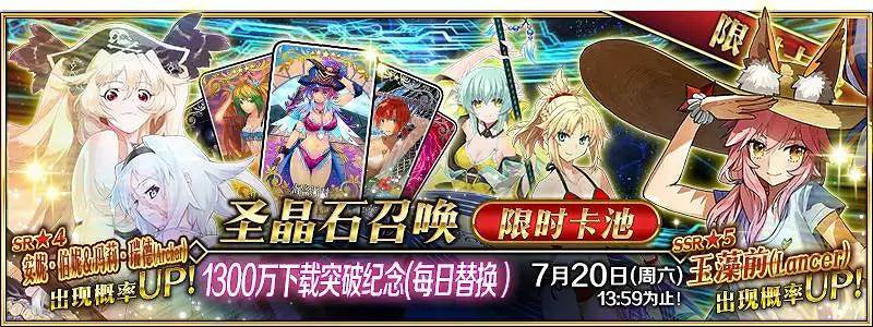 FGO1300萬下載紀念活動八大福利 強化量子減半大成功雙倍登錄送呼符 FGO1300萬下載紀念活動八大福利 強化量子減半大成功雙倍登錄送呼符
