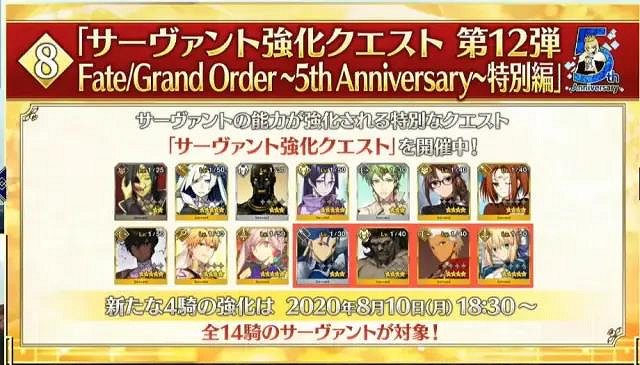 《FGO》五周年活動福利彙總 日服5周年活動獎勵一覽 《FGO》五周年活動福利彙總 日服5周年活動獎勵一覽