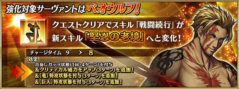 《FGO》貝奧武夫三技能強化簡評 常規戰續附加暴傷特攻