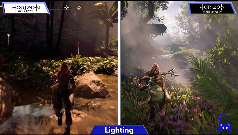 《地平線:西部禁域》前作對比影片 新作細節大提升 《地平線:西部禁域》前作對比影片 新作細節大提升