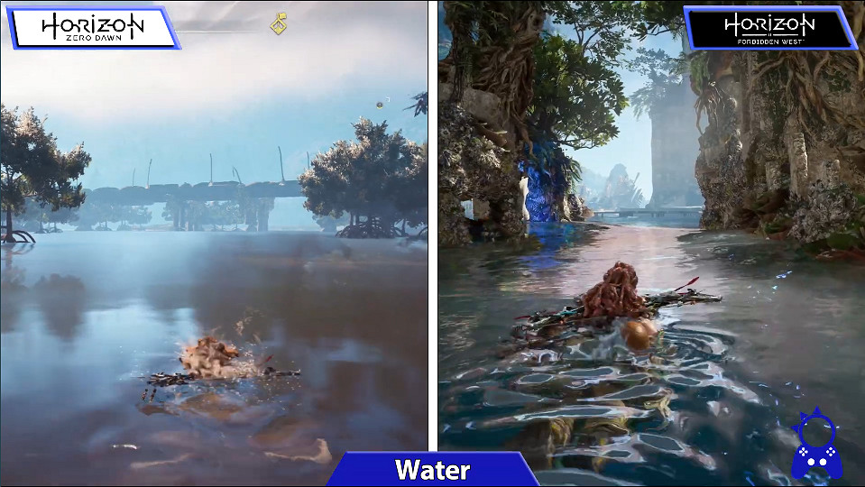 《地平線:西部禁域》前作對比影片 新作細節大提升 《地平線:西部禁域》前作對比影片 新作細節大提升