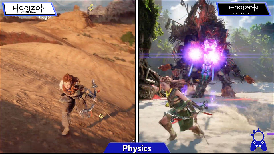 《地平線:西部禁域》前作對比影片 新作細節大提升 《地平線:西部禁域》前作對比影片 新作細節大提升