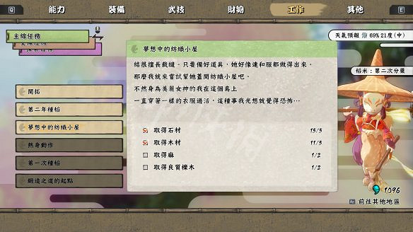 《天穗之咲稻姬》圖文攻略：全劇情流程+全Boss打法+全素材+全裝備+全財物+全技能+全任務+全探索目標+全選單+種田流程+操作介紹+遊戲要點