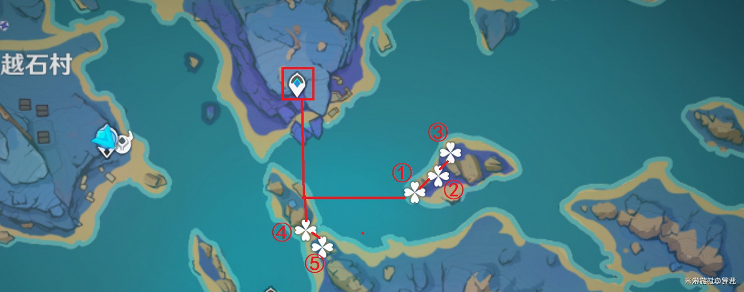 《原神》天雲草實高效採集路線