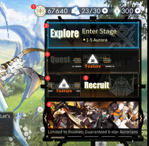 《白夜極光》中文翻譯界面 遊戲主要界面中文翻譯 《白夜極光》中文翻譯界面 遊戲主要界面中文翻譯