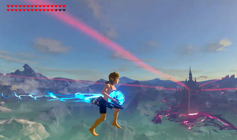 真的能飛了!《曠野之息》新BUG體驗林克飛空行走 真的能飛了!《曠野之息》新BUG體驗林克飛空行走