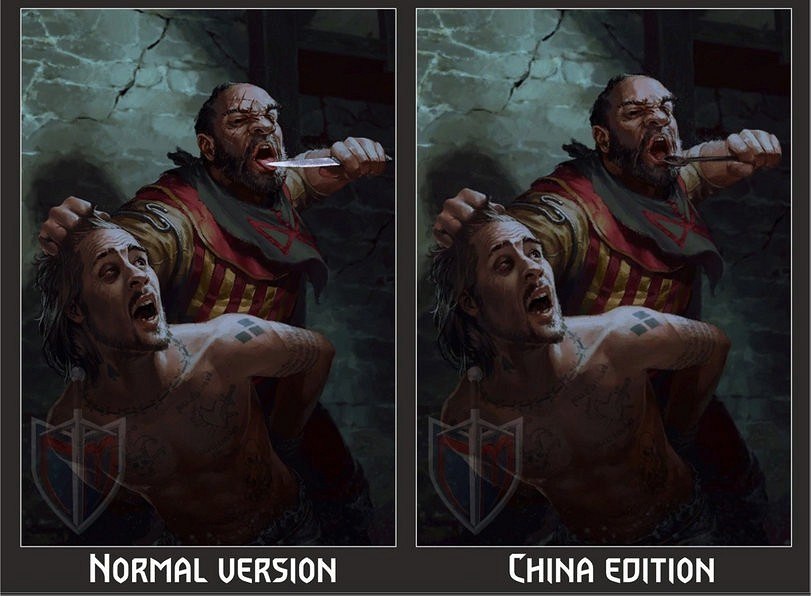 《巫師之昆特牌》中國伺服器與國際服圖片對比 匕首變湯杓 《巫師之昆特牌》中國伺服器與國際服圖片對比 匕首變湯杓