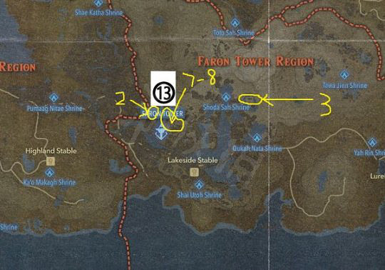 《薩爾達傳說 曠野之息》榴槤分佈區域介紹