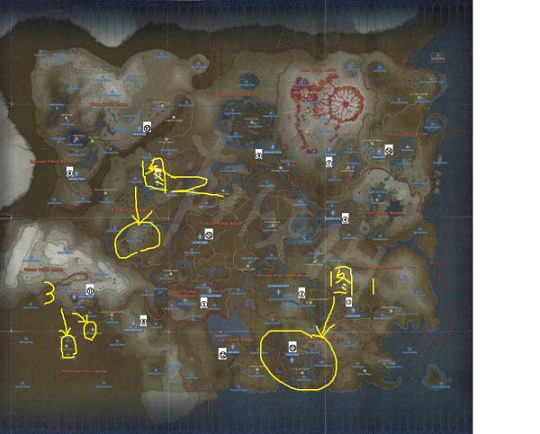 《薩爾達傳說 曠野之息》榴槤分佈區域介紹