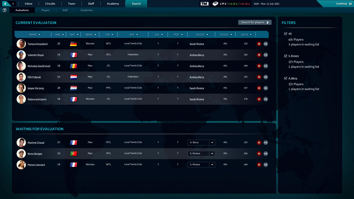 《網球經理2021》正式登陸PC平台 暫不支援中文 《網球經理2021》正式登陸PC平台 暫不支援中文
