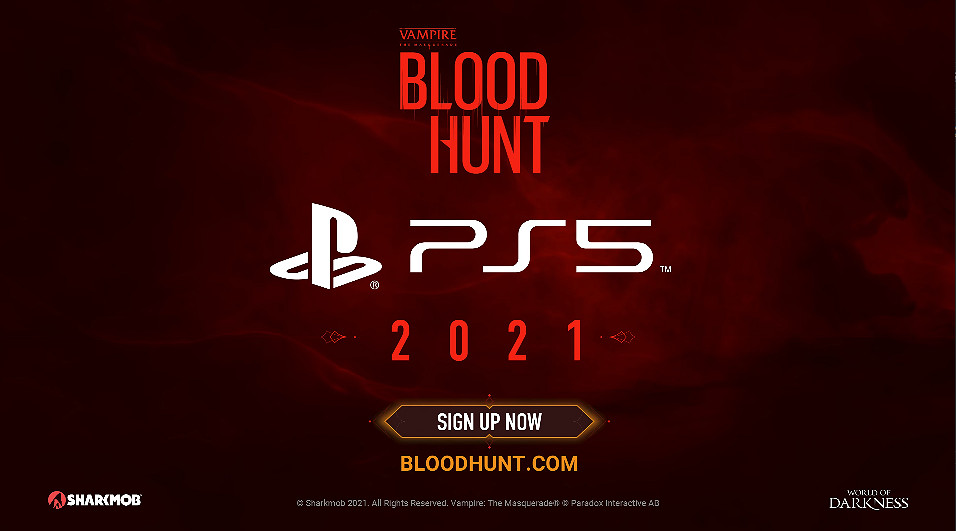 《吸血鬼:避世血族 血獵》將於2021年內登陸PS5主機 《吸血鬼:避世血族 血獵》將於2021年內登陸PS5主機