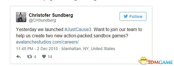 瘋狂麥克斯2和正當防衛4？雪崩已開始開發兩新作