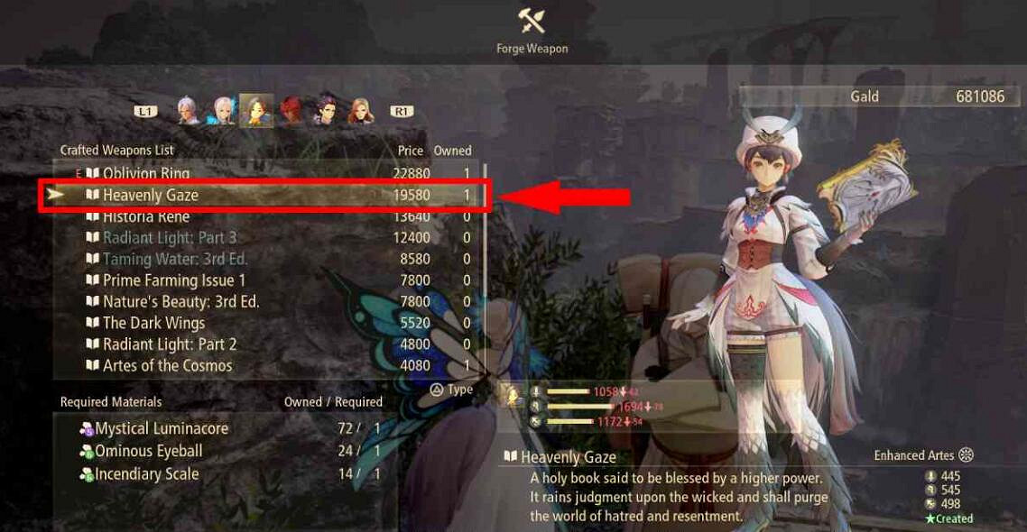 《破曉傳奇》天堂凝視武器怎麽製作？武器天堂凝視製作方法