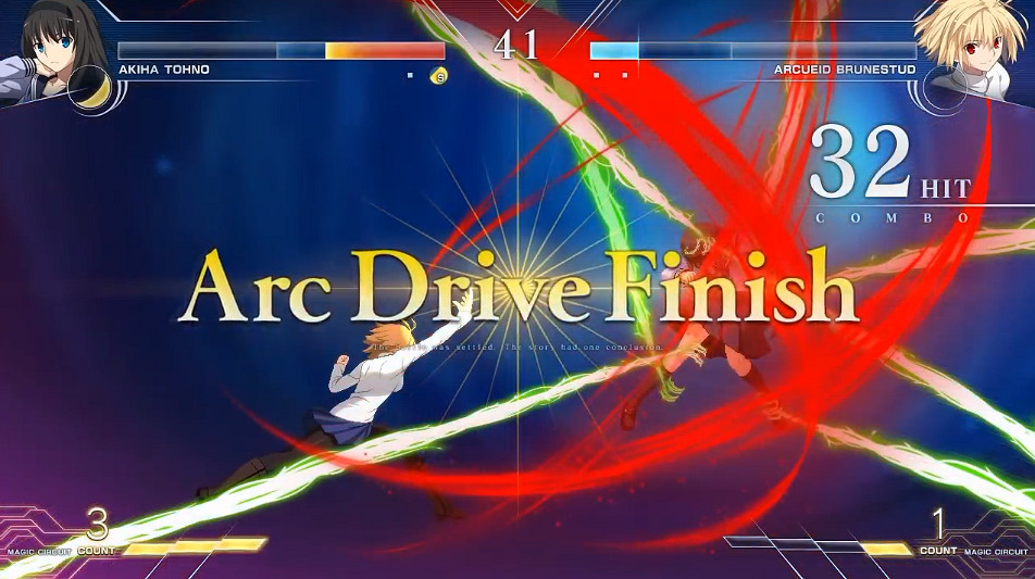 《月姬格鬥：Type Lumina》越野秋葉vs愛爾奎特對戰展示