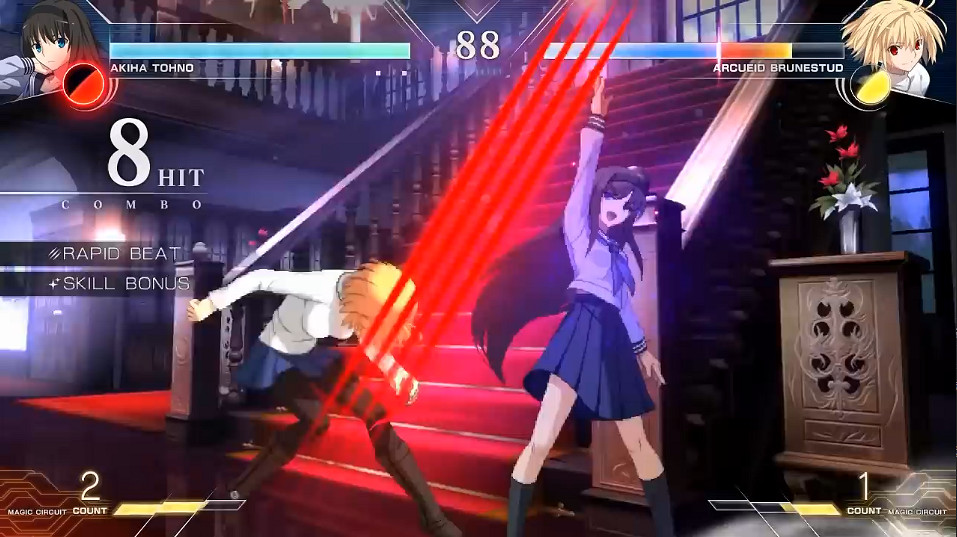 《月姬格鬥：Type Lumina》越野秋葉vs愛爾奎特對戰展示