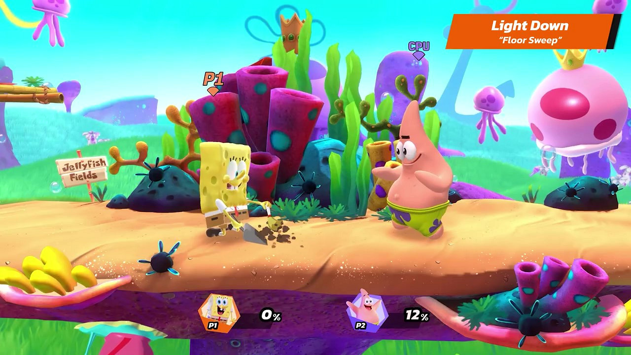 《尼克兒童頻道全明星大亂鬥》海綿寶寶出招展示 今年秋季正式上線