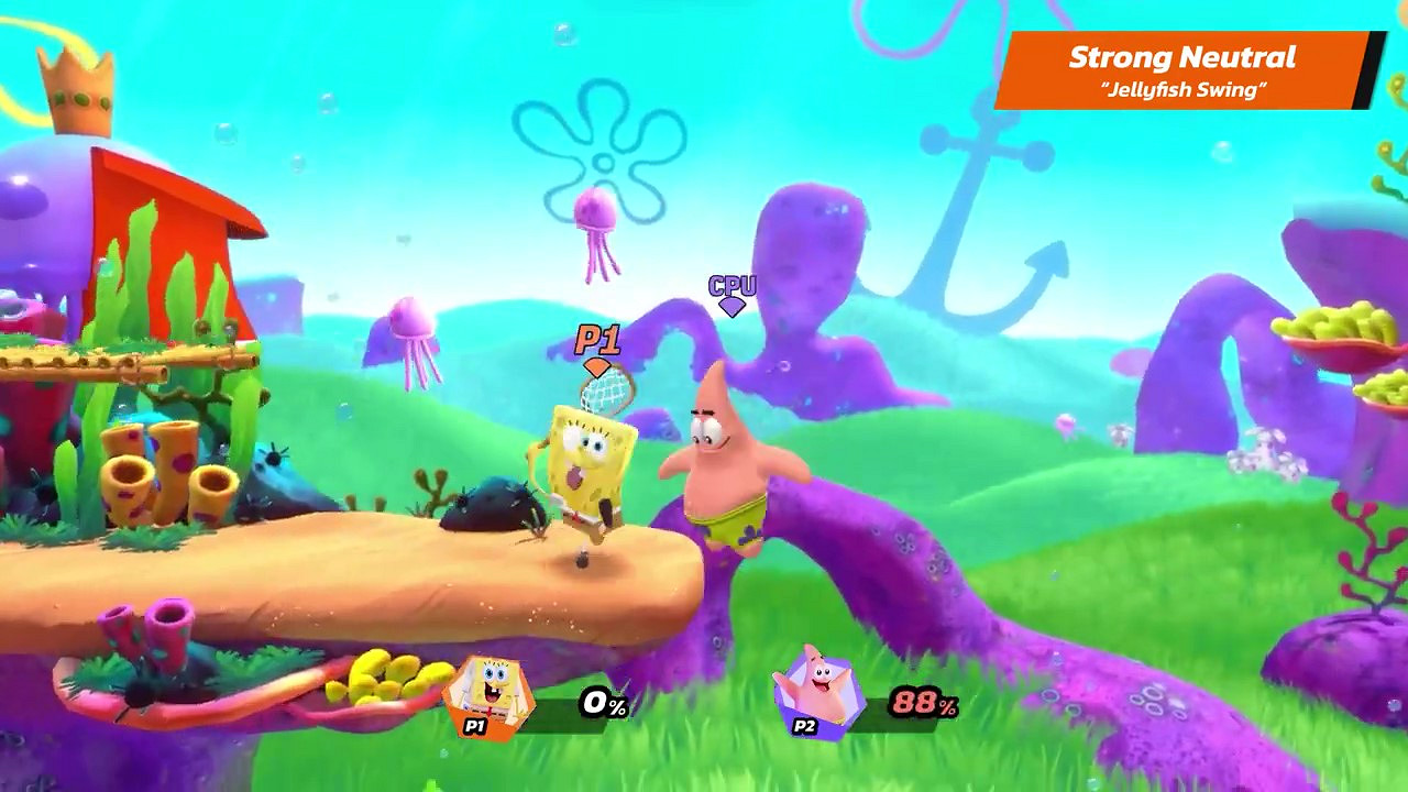 《尼克兒童頻道全明星大亂鬥》海綿寶寶出招展示 今年秋季正式上線