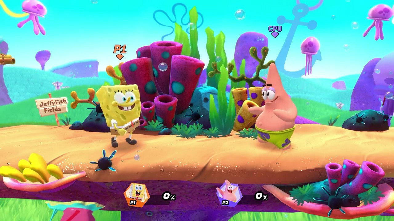 《尼克兒童頻道全明星大亂鬥》海綿寶寶出招展示 今年秋季正式上線