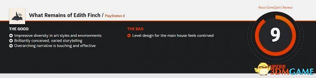 獨立遊戲《艾迪芬奇的記憶》獲GameSpot 9分好評 獨立遊戲《艾迪芬奇的記憶》獲GameSpot 9分好評