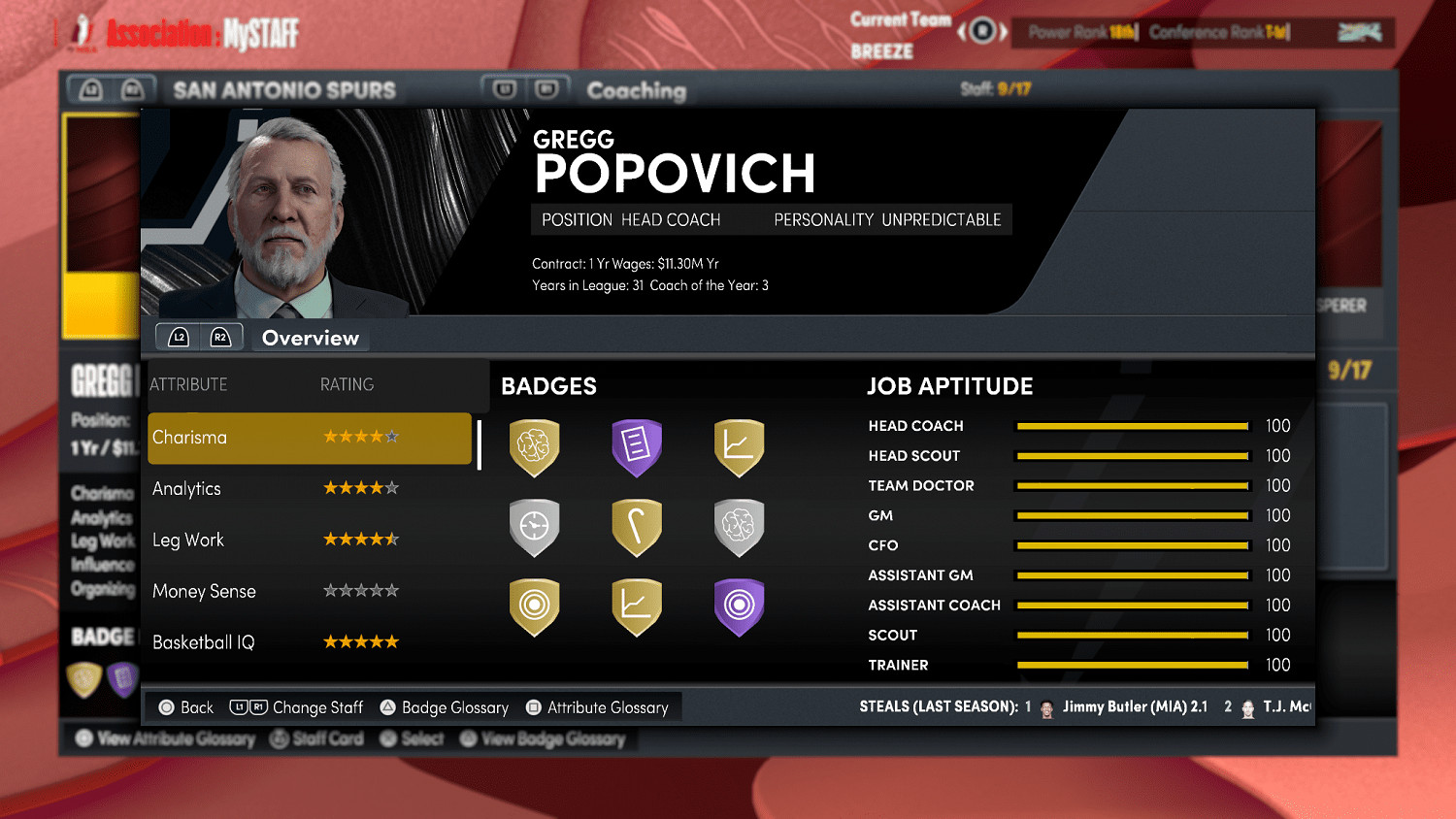 《NBA 2K22》推出全新MySTAFF模式 掌控全局 《NBA 2K22》推出全新MySTAFF模式 掌控全局