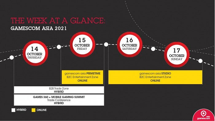 2021 Gamescom亞洲展將於10/14-17在新加坡舉行