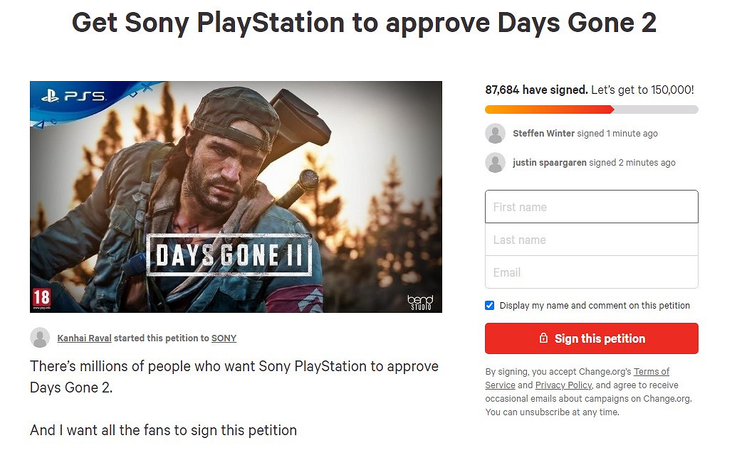 《往日不再2》請願人數已近9萬人 目標請願數為15萬 《往日不再2》請願人數已近9萬人 目標請願數為15萬